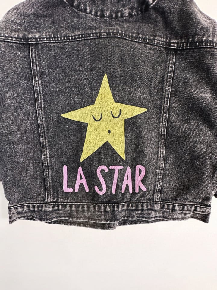 Bienvenu - Korean Women Fashion - #momslook - Black Jeans Jacket - 10