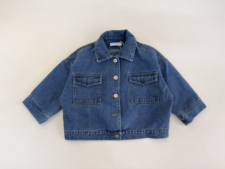 Bienvenu - Korean Women Fashion - #womensfashion - Blue Jeans Jacket - 2