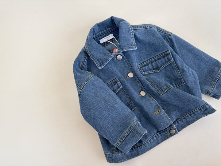 Bienvenu - Korean Women Fashion - #womensfashion - Blue Jeans Jacket - 6