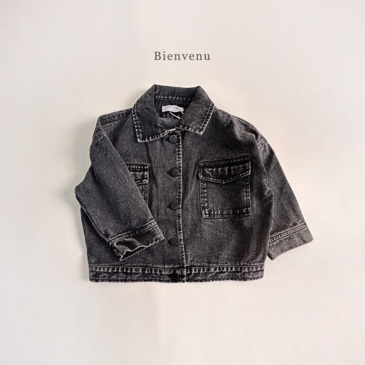 Bienvenu - Korean Women Fashion - #womensfashion - Black Jeans Jacket