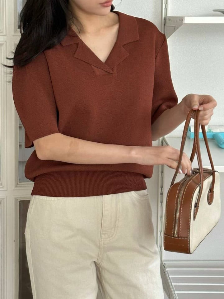 Binus - Korean Women Fashion - #momslook - Collar Knit - 10