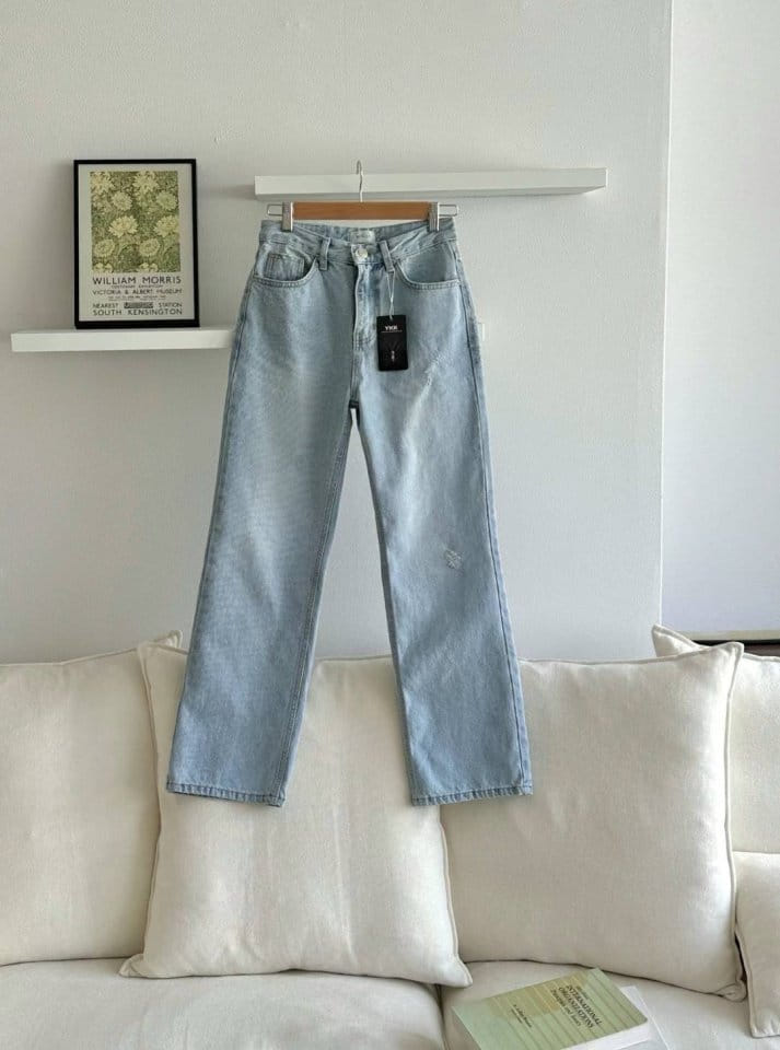 Binus - Korean Women Fashion - #momslook - Washing Denim Pants - 11