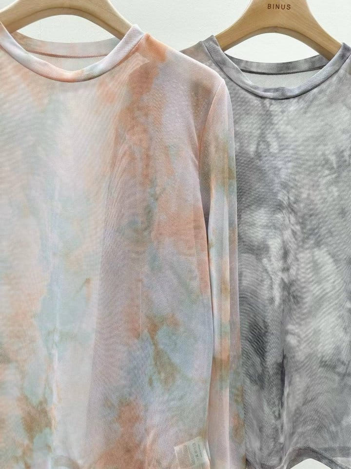 Binus - Korean Women Fashion - #momslook - Color Mesh Tee - 5