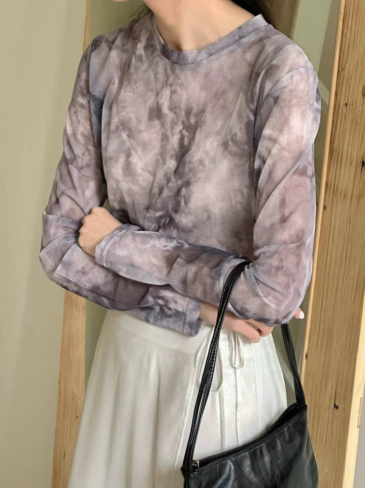 Binus - Korean Women Fashion - #momslook - Color Mesh Tee - 8
