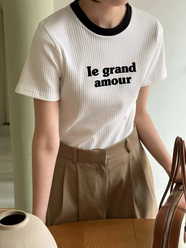 Binus - Korean Women Fashion - #momslook - Rib Color Tee