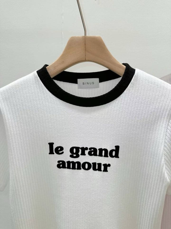 Binus - Korean Women Fashion - #momslook - Rib Color Tee - 5