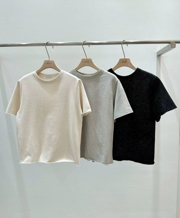 Binus - Korean Women Fashion - #momslook - Pearl Tee - 4