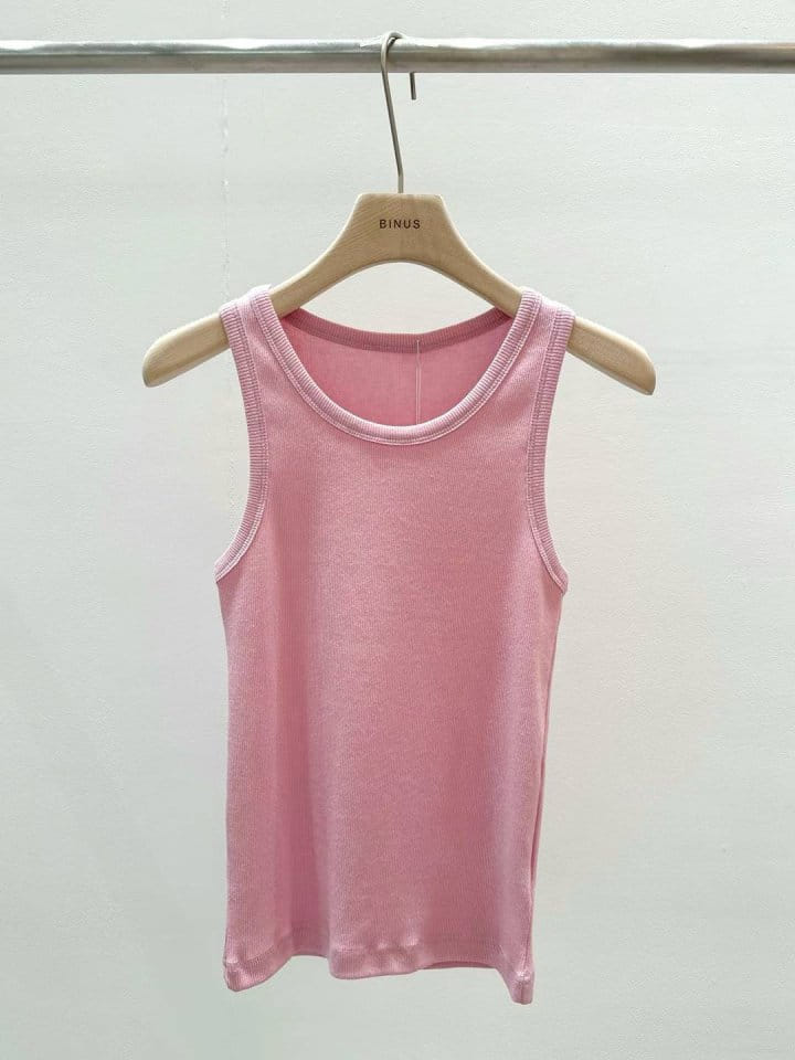 Binus - Korean Women Fashion - #momslook - Mango Sleeveless Tee - 3