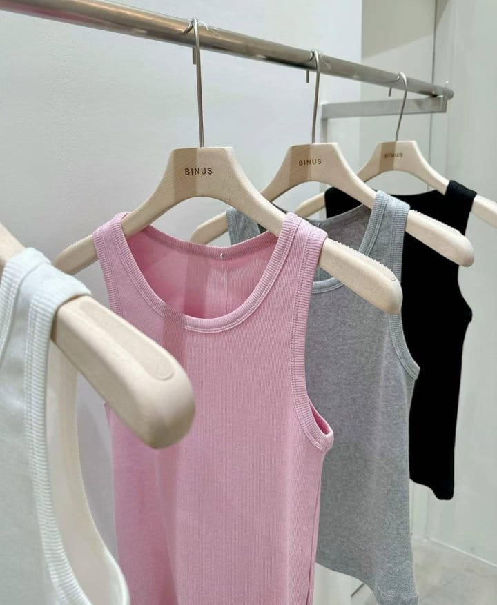 Binus - Korean Women Fashion - #momslook - Mango Sleeveless Tee - 7