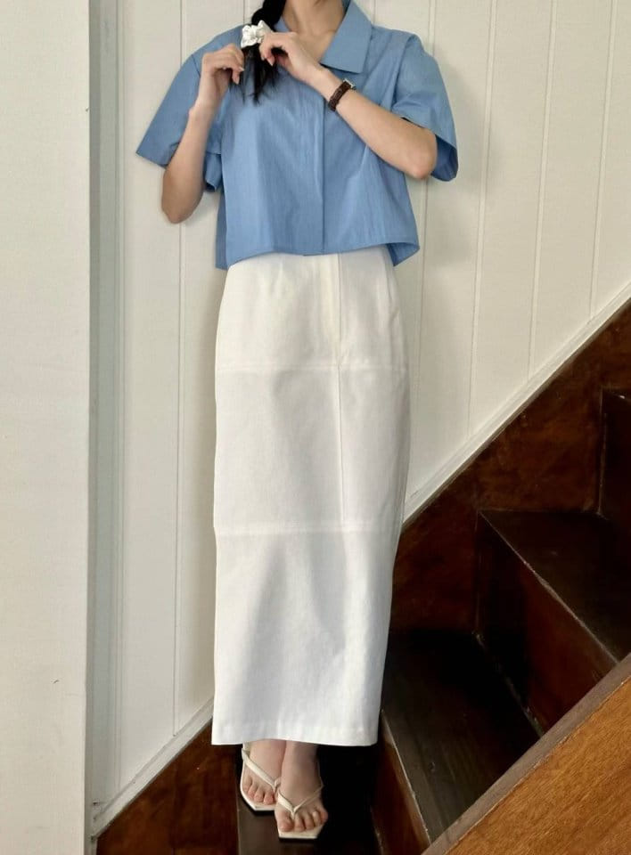Binus - Korean Women Fashion - #momslook - Linkle Crop Shirt - 6