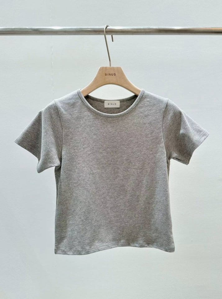Binus - Korean Women Fashion - #momslook - Slim Basic Tee - 5