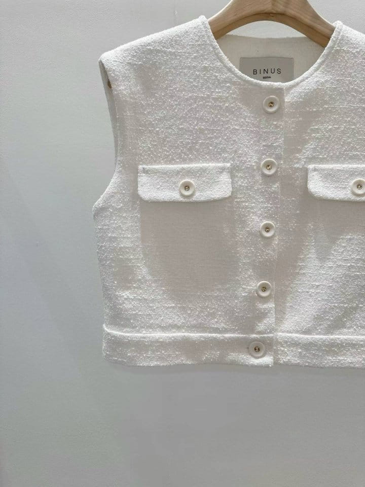 Binus - Korean Women Fashion - #momslook - Linen Vest - 2