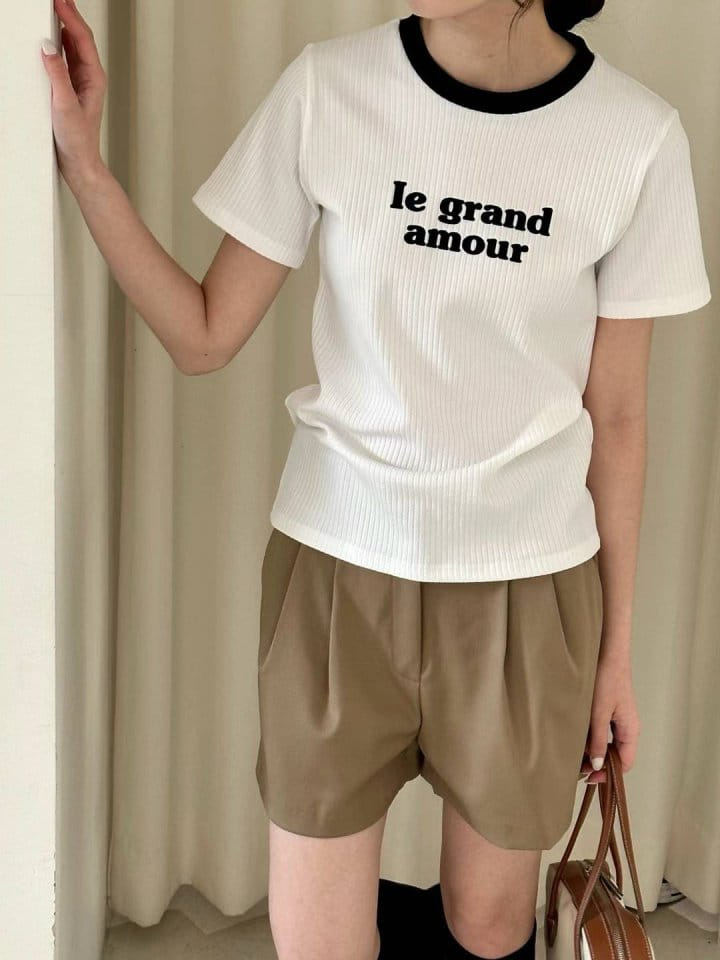 Binus - Korean Women Fashion - #pursuepretty - Rib Color Tee - 11
