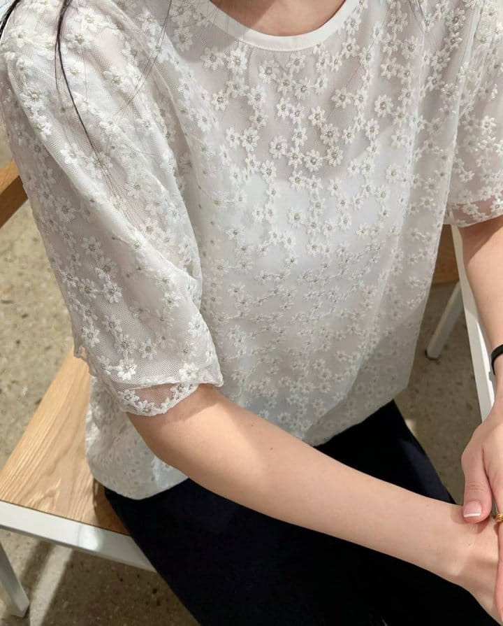 Binus - Korean Women Fashion - #pursuepretty - Daisy Lace Top  - 10