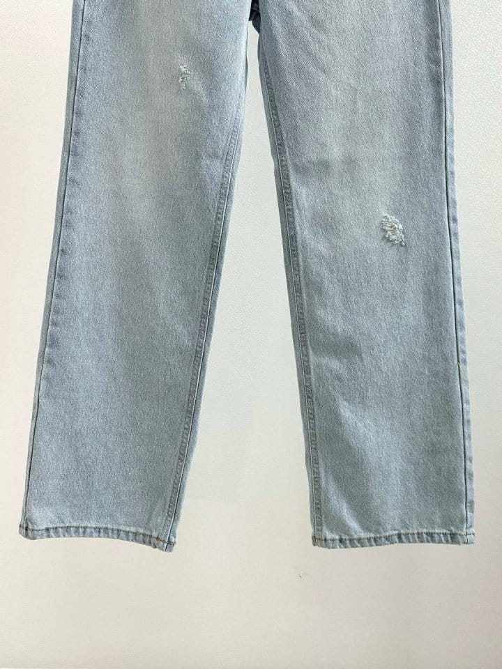 Binus - Korean Women Fashion - #womensfashion - Washing Denim Pants - 8
