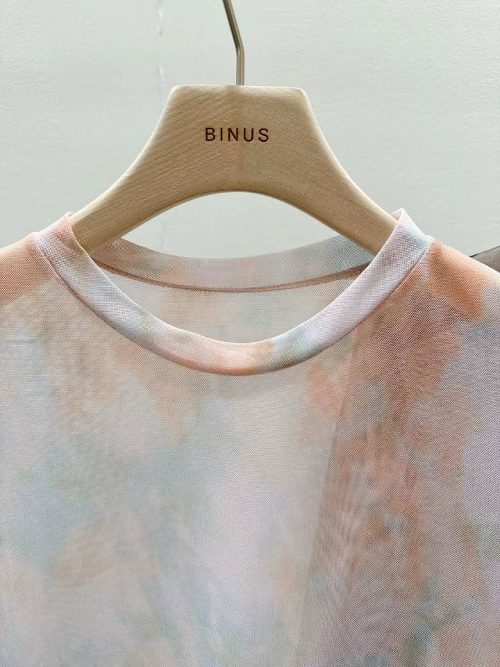 Binus - Korean Women Fashion - #momslook - Color Mesh Tee - 4