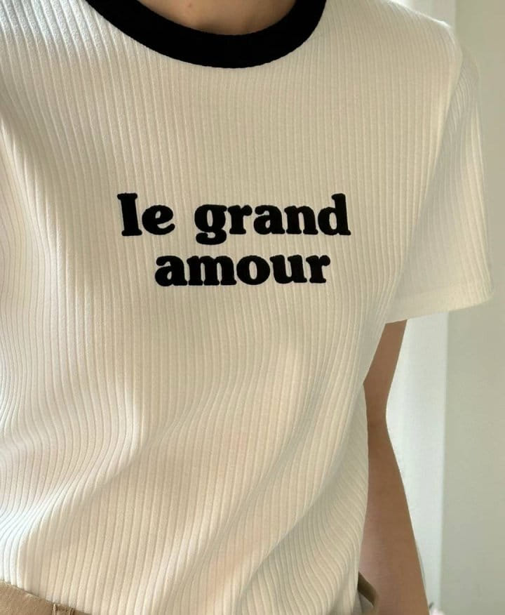 Binus - Korean Women Fashion - #womensfashion - Rib Color Tee - 2