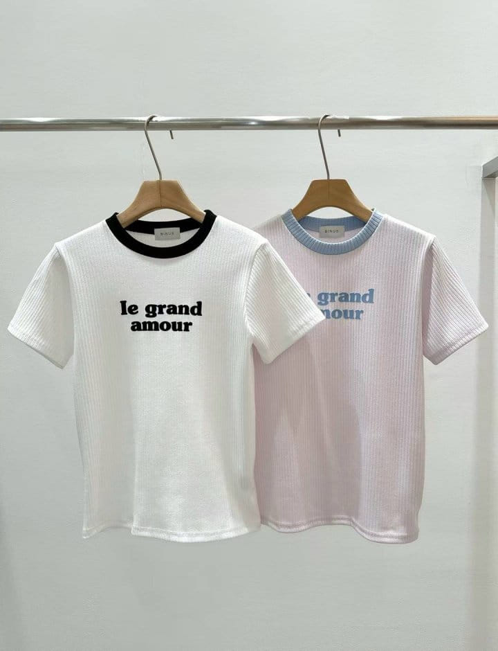Binus - Korean Women Fashion - #momslook - Rib Color Tee - 4
