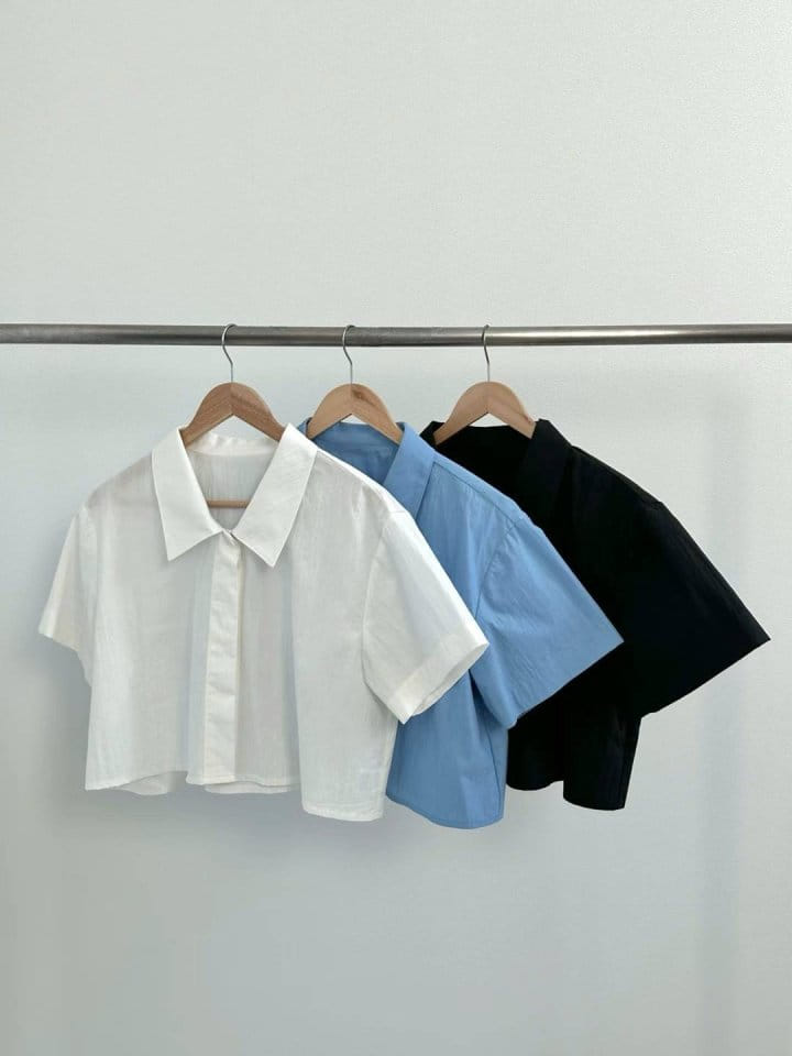 Binus - Korean Women Fashion - #womensfashion - Linkle Crop Shirt