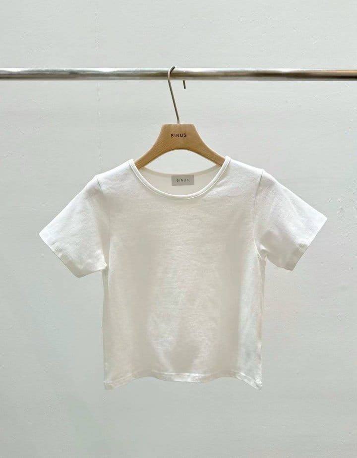 Binus - Korean Women Fashion - #womensfashion - Slim Basic Tee - 2