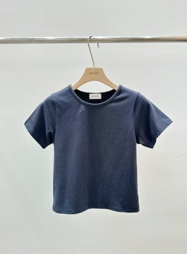 Binus - Korean Women Fashion - #momslook - Slim Basic Tee - 4