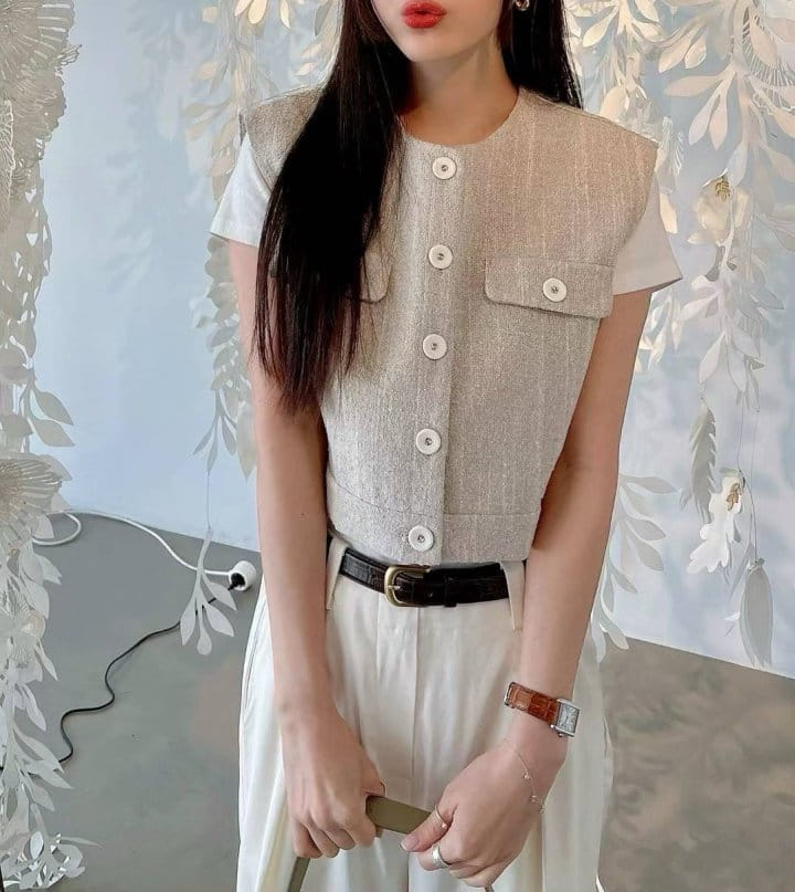 Binus - Korean Women Fashion - #womensfashion - Linen Vest - 9