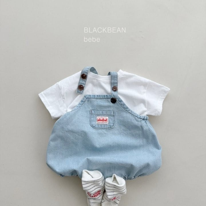 Black Bean - Korean Baby Fashion - #babyfever - Time Dungarees Set - 7