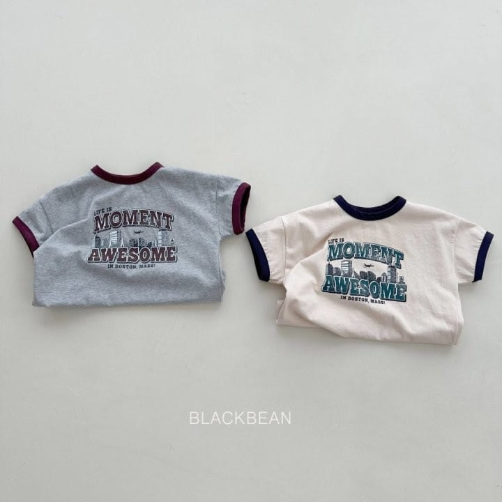 Black Bean - Korean Children Fashion - #kidsshorts - City Piping Tee - 7