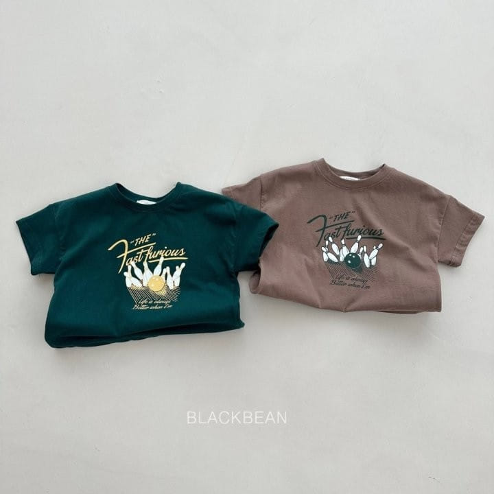 Black Bean - Korean Children Fashion - #kidsstore - Bowling Tee