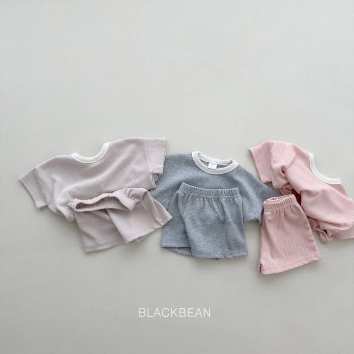 Black Bean - Korean Children Fashion - #kidzfashiontrend - Waffle Top Bottom Set - 7