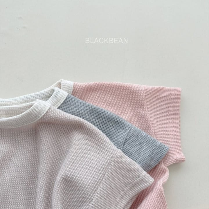 Black Bean - Korean Children Fashion - #littlefashionista - Waffle Top Bottom Set - 9