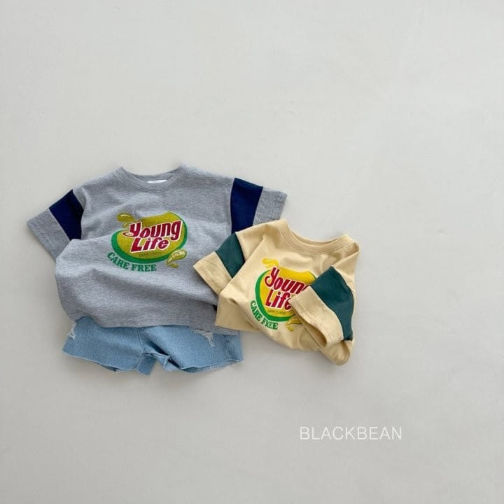 Black Bean - Korean Children Fashion - #prettylittlegirls - Lemon Tee - 2