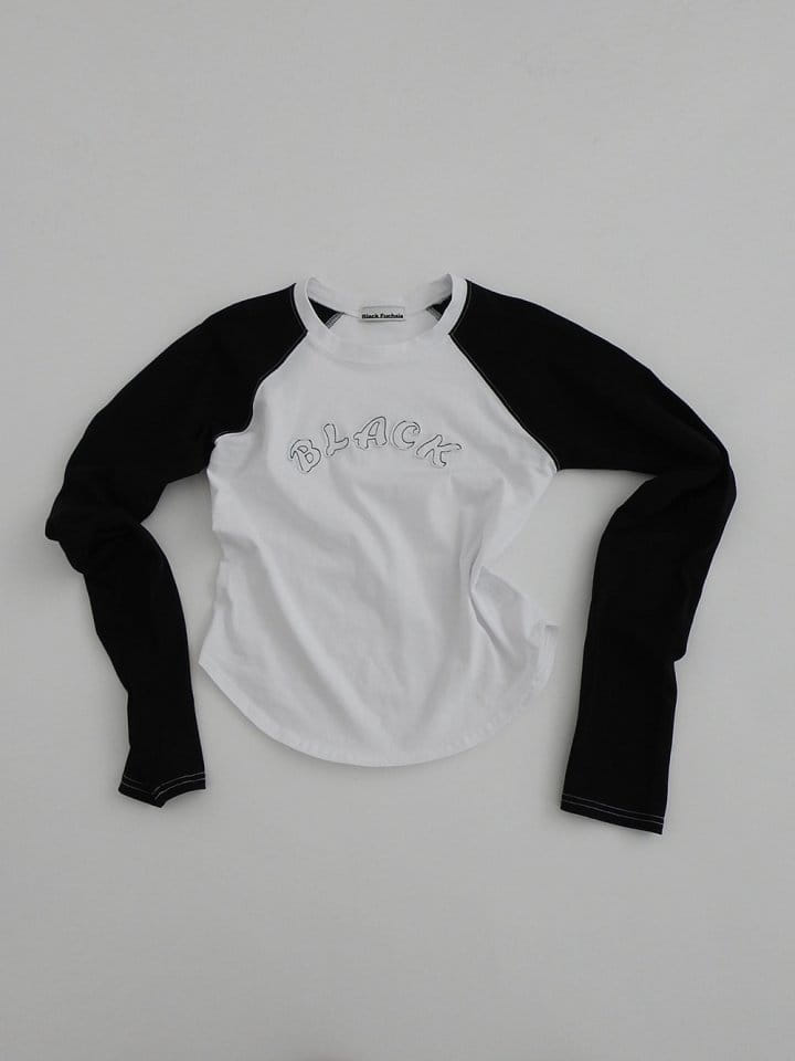 Black Fuchsia - Korean Women Fashion - #momslook - Black Raglan Tee - 7