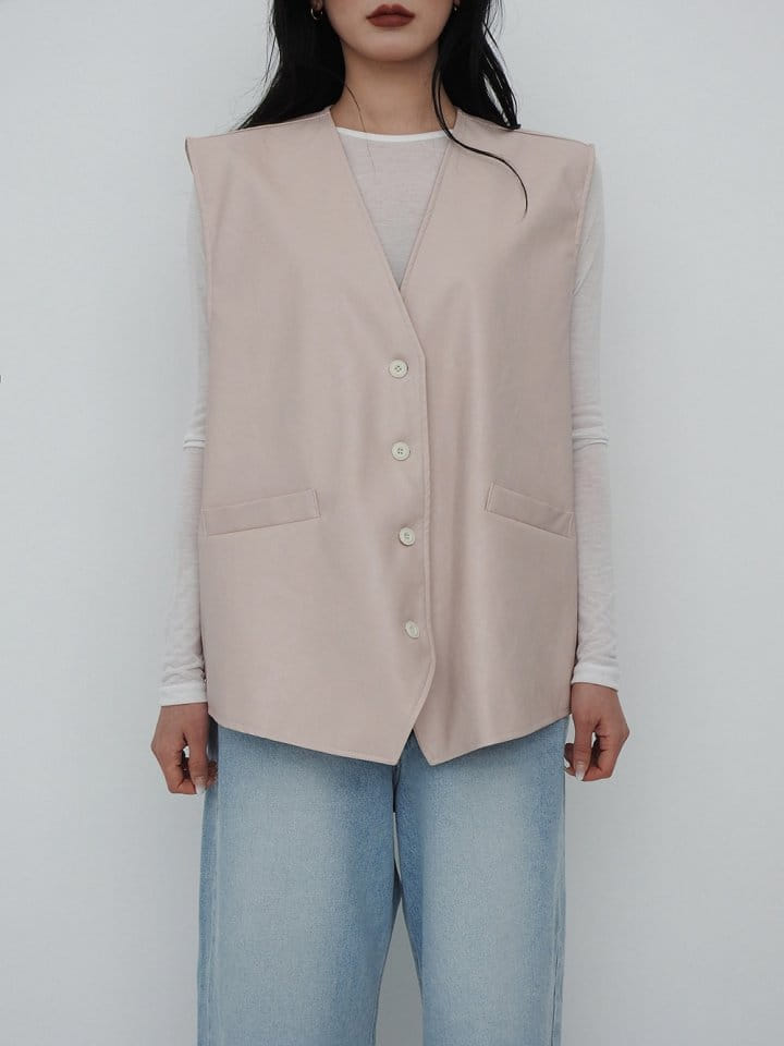 Black Fuchsia - Korean Women Fashion - #womensfashion - L Big Vest