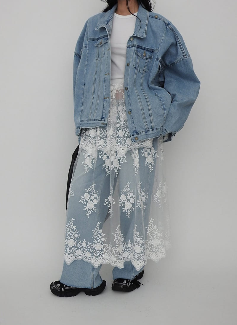Black Fuchsia - Korean Women Fashion - #womensfashion - 4 Pocket Denim Jacket - 9