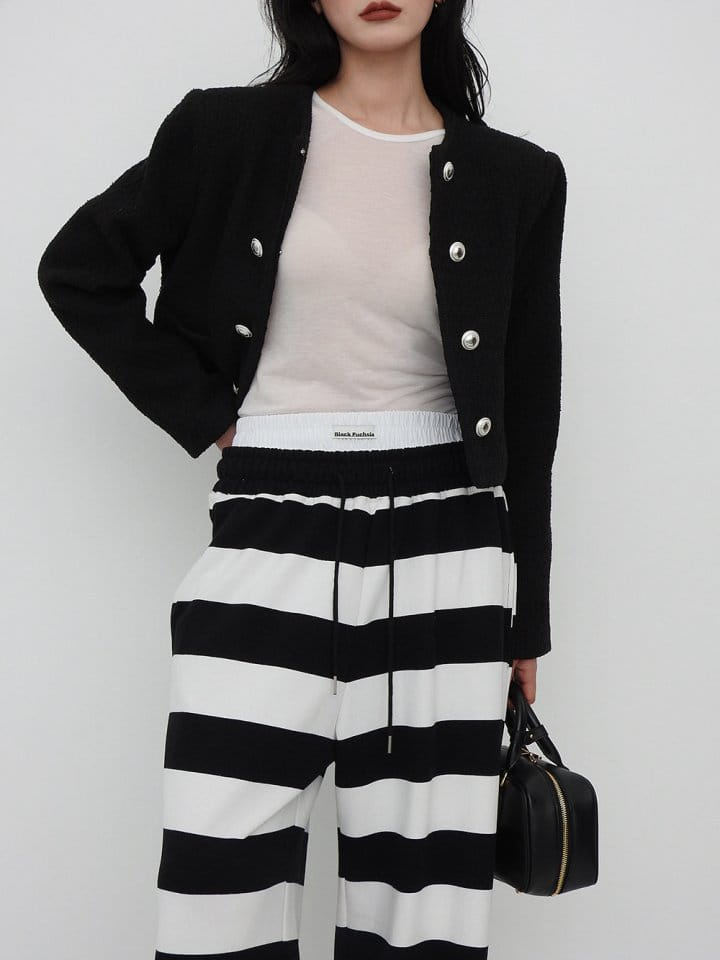 Black Fuchsia - Korean Women Fashion - #womensfashion - Double Tweed Jacket - 7