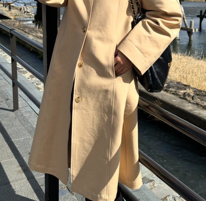 Bloom - Korean Women Fashion - #pursuepretty - Round Collar Trench Coat - 5