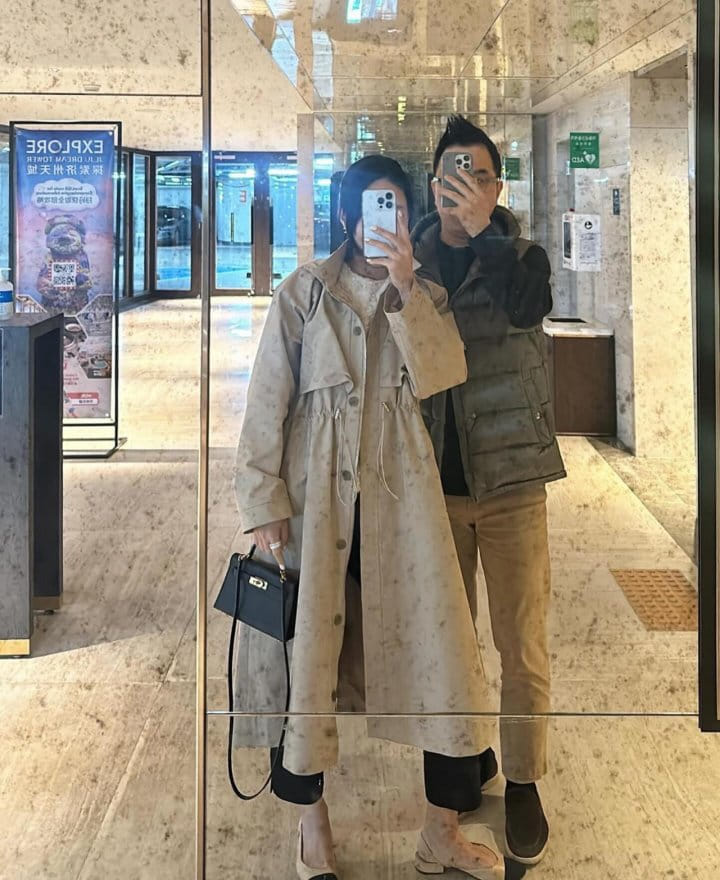 Bloom - Korean Women Fashion - #restrostyle - Hoody String Safari Coat - 5