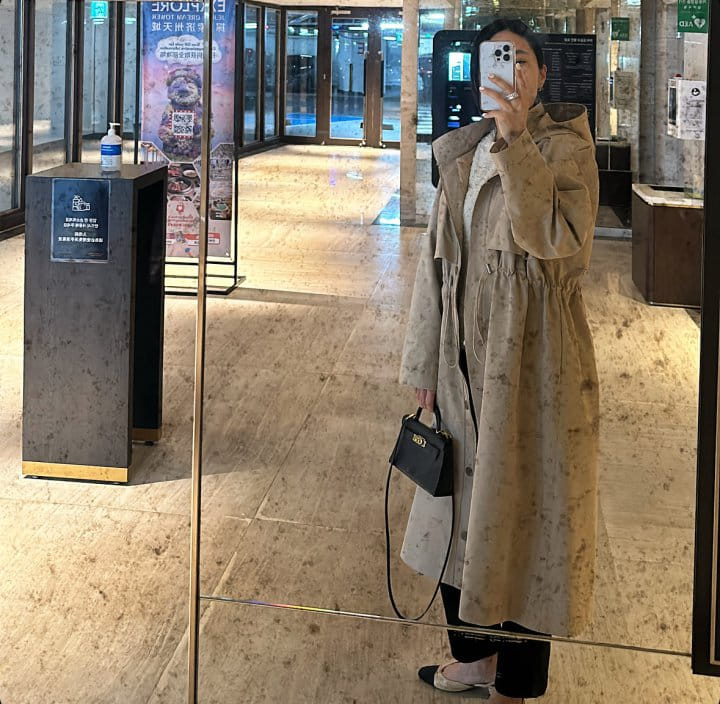 Bloom - Korean Women Fashion - #vintageinspired - Hoody String Safari Coat - 2