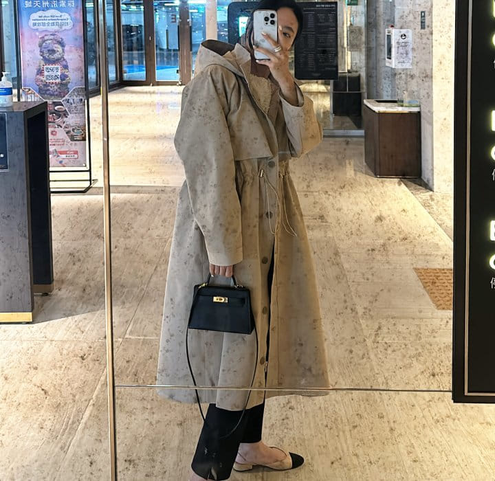 Bloom - Korean Women Fashion - #womensfashion - Hoody String Safari Coat