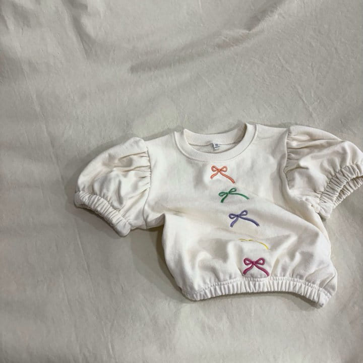 Bobo j - Korean Children Fashion - #childofig - 5 Ribbon Puff Tee  - 6