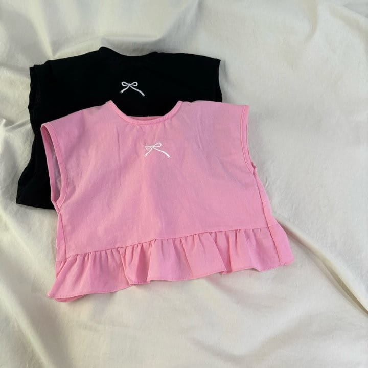 Bobo j - Korean Children Fashion - #designkidswear - Ribbon Square Blouse