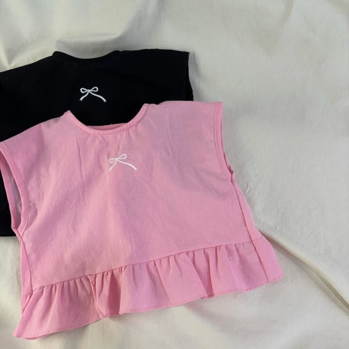 Bobo j - Korean Children Fashion - #discoveringself - Ribbon Square Blouse - 2