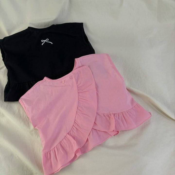Bobo j - Korean Children Fashion - #fashionkids - Ribbon Square Blouse - 3