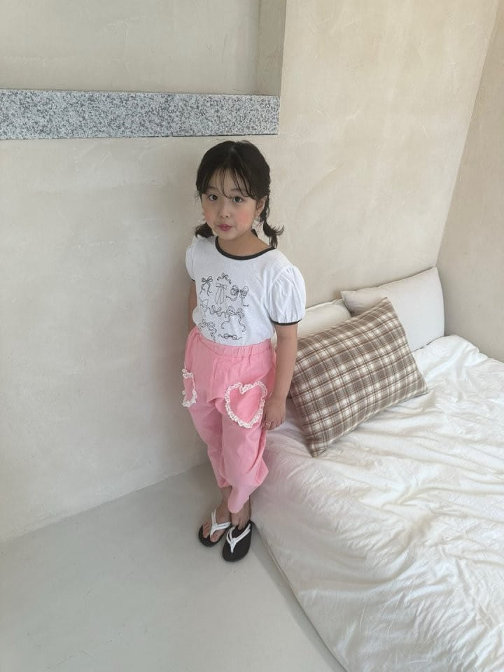 Bobo j - Korean Children Fashion - #kidsstore - Piping Ribbon Tee - 7
