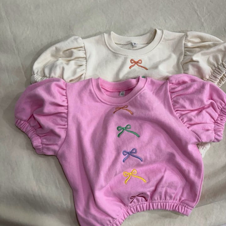 Bobo j - Korean Children Fashion - #magicofchildhood - 5 Ribbon Puff Tee  - 3