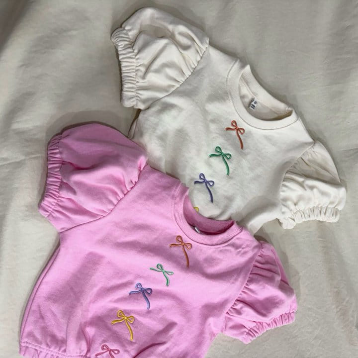 Bobo j - Korean Children Fashion - #magicofchildhood - 5 Ribbon Puff Tee  - 4