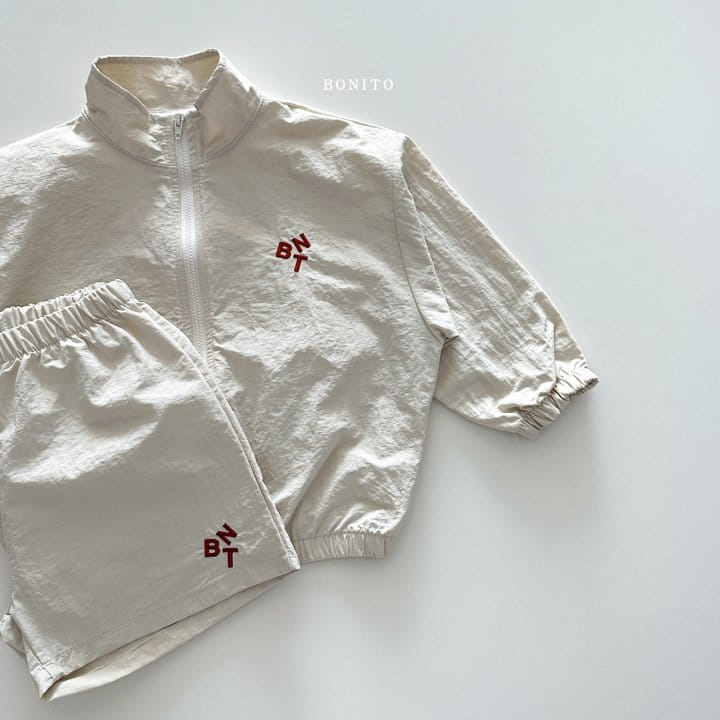 Bonito - Korean Children Fashion - #magicofchildhood - Crunch Zip Up Top Bottom Set - 11