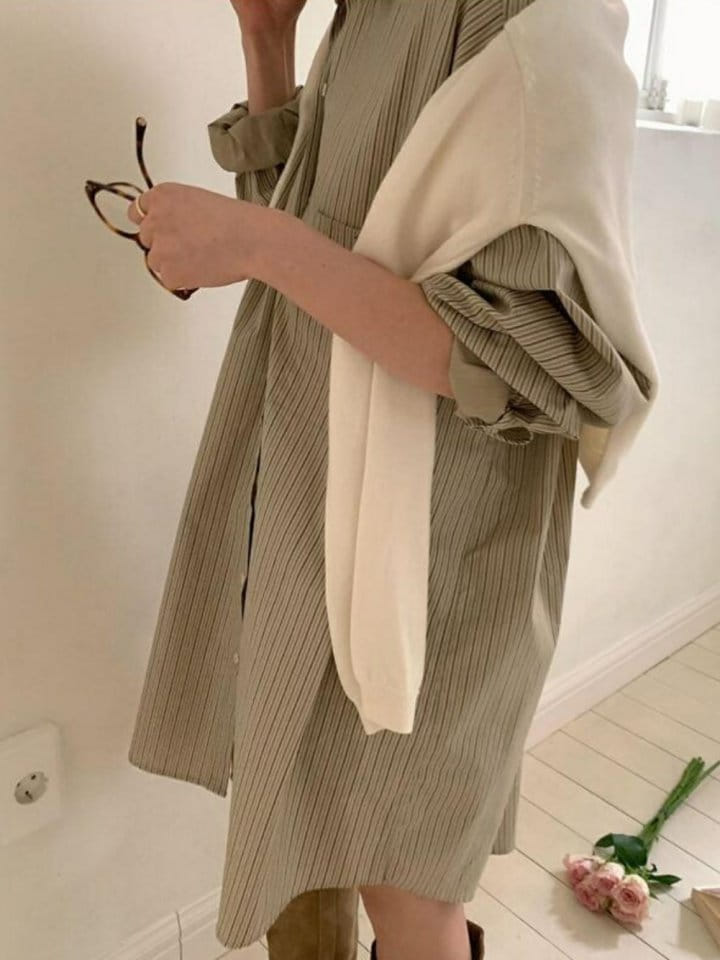 Brick - Korean Women Fashion - #romanticstyle - Pen Shirt - 3