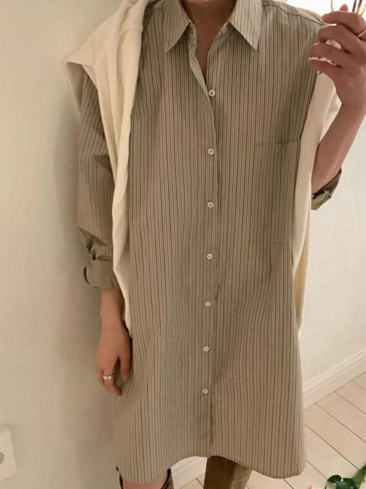 Brick - Korean Women Fashion - #romanticstyle - Pen Shirt - 4